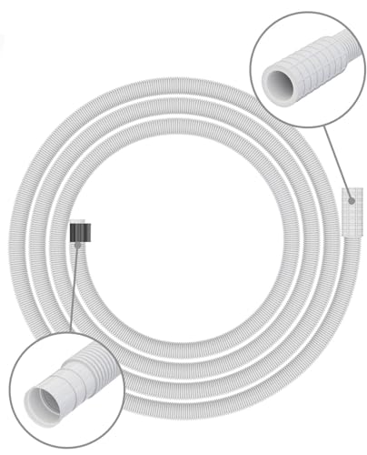 Image of AC Drain Pipe 3 Meter for Air Conditioner Water Outlet | Durable & Flexible PVC Pipe | Compatible with Split AC & Window AC