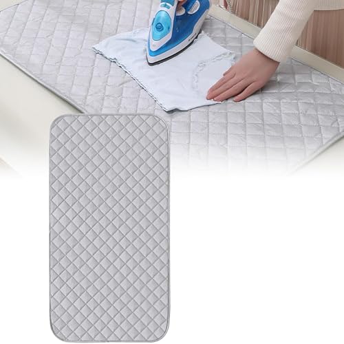 Bügelmatte,Bügelkissen,Bügelunterlage,Bügelunterlage für Tisch Bügelbrett Klein,Bügeldecke,Bügeltuch,Nützliches Zubehör zum Bügeln von Kleidungsstücken,Faltbares,Quilten und Nähen,45 x 85 cm