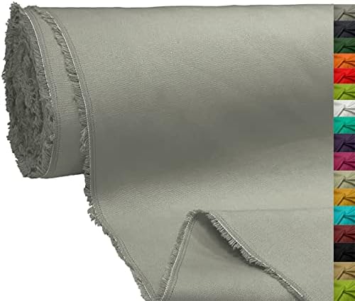 A-Express 100% Cotton Canvas Fabric Duck Material Dressmaking Cloth Curtain Bags 145cm 57" Wide 250GSM Sold Per Meter - Sample 10cm x 10cm Orange