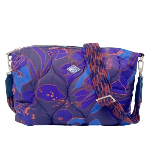 Sac à épaule bandoulière Moon design demi lune bleu marine