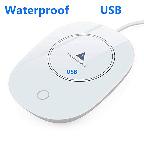 Berocia scaldino Elettrico scalda Tazza USB Bevande Bicchiere caffè Piastra Riscaldante Impermeabile Temperatura costante 55 ° Ricarica USB