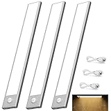 【53 LED und 130LM】Die 130LM-Schrankleuchten Enthält superhelle 53 LEDs und eine hochentwickelte PC Blendschutzplatte zur Beleuchtung dunkler Räume. Farbtemperatur: Warmweiß 2800-3200. Leistung: 2W