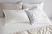 DAPU Pure Linen Pillowcases with Stone Washed 1 Pair Woven from 100% Fine French Natural Flax(Queen, White)