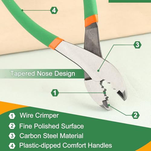 SPEEDWOX Wire Crimper Cutting Crimping Tool Electrical Pliers Crimper Cutter Electrical Terminal Crimp Pliers with Cutter Wire Crimping Tool for 10-22 Awg Terminals and Connectors - Image 4