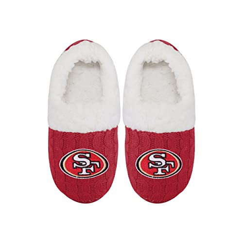 Image of FOCO Womens NFL Team Color Moccasin Slippers | Casual Slippers