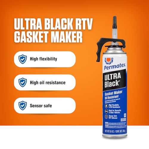 image for Permatex 85080 Ultra Black Maximum Oil Resistance RTV Silicone Gasket 