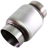 TOTALFLOW 647 Mini Muffler 409SS | 5' Round Width | 4' Body 6' Overall Length | 4' Inner Inlet-4'...