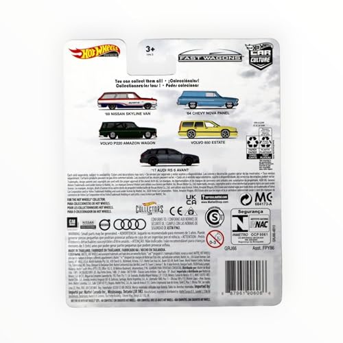 Hot Wheels 64 Chevy Nova Panel escala 1:64 azul miniatura 2