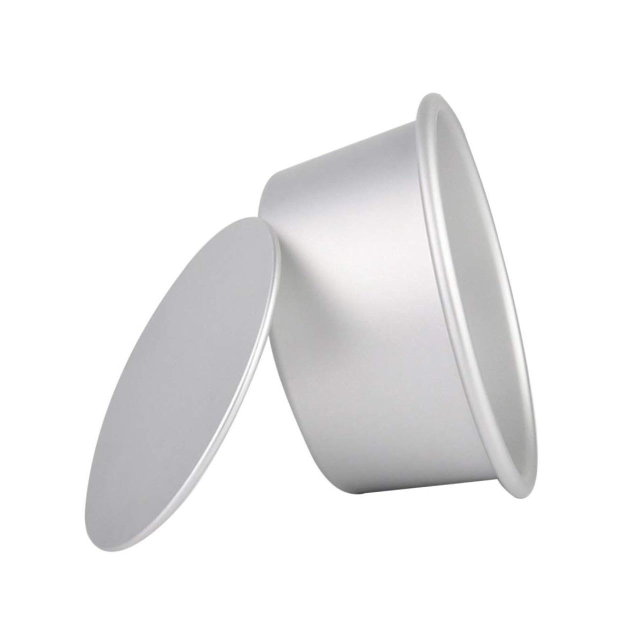 BESTYASH 4 piezas Molde Redondo para Pasteles Molde de Aleación de Antiadherente con Base Desmontable Bandeja para Bizcochos y Postres Fácil Desmoldar y Hornear