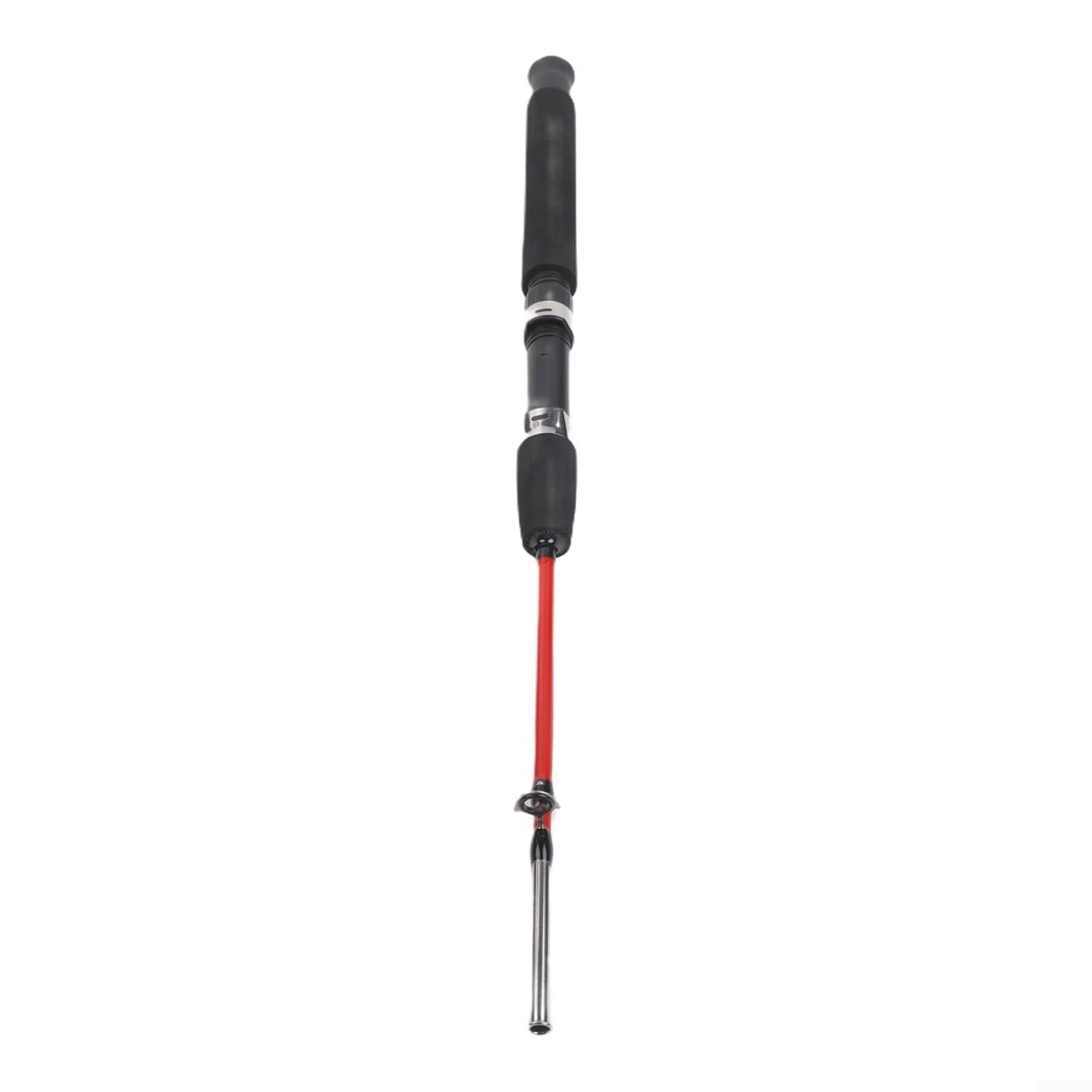 Caña de pescar de 1 m de FRP telescópica, portátil, sensible, diseño suave, ligera, 106,5 g, para pesca al aire libre, rojo y verde