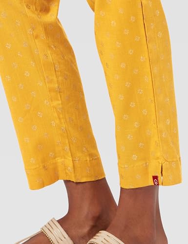 Image of BIBA Women Viscose Regular Printed Pants