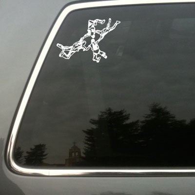 Skydiving Group Formation vinyl decal small