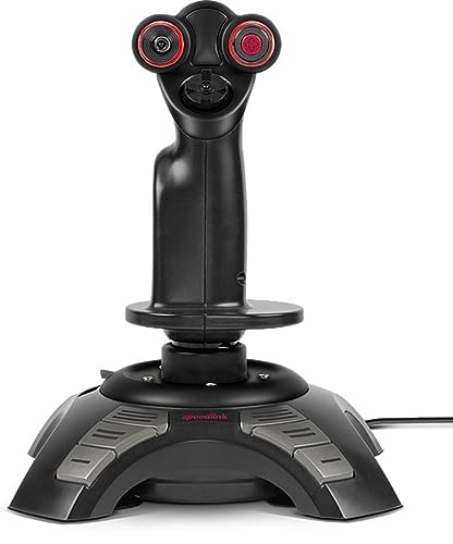 Speedlink PHANTOM HAWK Flight Stick - Joystick para PC/ordenador, controlador para juegos de simulador, USB, negro - imagen 2