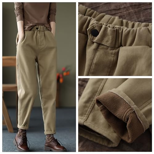 Meritailor 冬のウェア裏起毛テーパードパンツ の商品画像 4