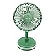 Przenośny wentylator Usb akumulator 500 Mah Mini wentylator elektryczny przenośny regulowany stojący wentylator ręczny wentylatory biurowe chłodnica wentylator biurkowy, zielony