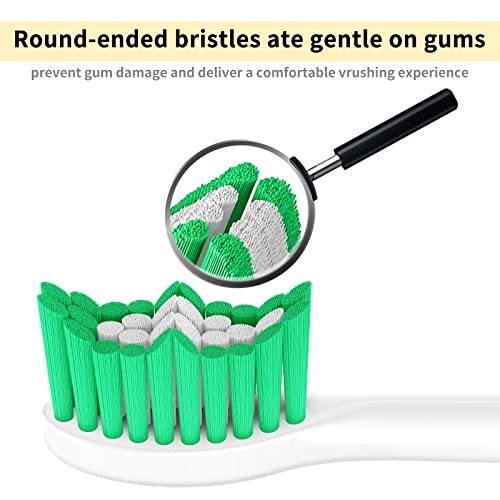 Aoremon Replacement Toothbrush Heads For Philips Sonicare E-Series Essence Hx7022/66 And Other Screw-On Electric Toothbrush Model, 6 Pack #TOP2