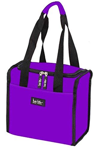 Nicole Miller Lunch Box Bundles (2, Purple/Signature Red) #TOP1