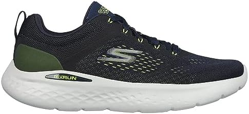 Skechers Men's Go Run Lite Sneaker, Navy/Lime, 11.5 Wide | Image 4