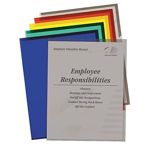 C-Line Colored Project Folders, Heavyweight Poly, Holds Materials Up To 8.5 X 11 Inches, Assorted Colors, 25 Per Box (62130) #TOP7