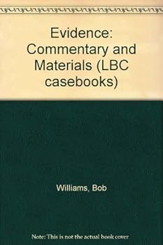 Paperback Evidence: Commentary and materials (LBC casebooks) Book