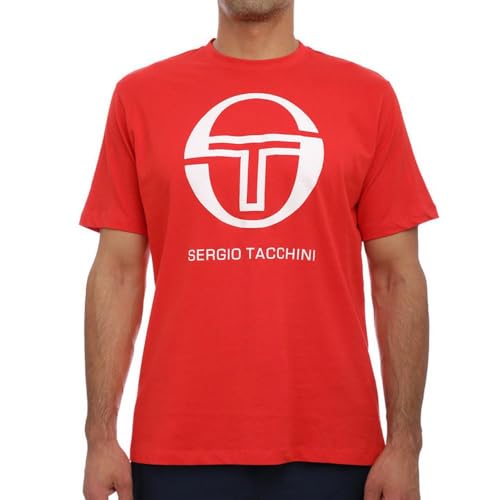 Sergio Tacchini - Camiseta para hombre, color rojo, rojo, L