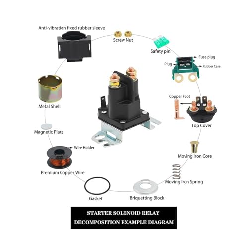 Relais solénoïde haute conductivité pour démarreur électrique moto équivalent 691656 - 4