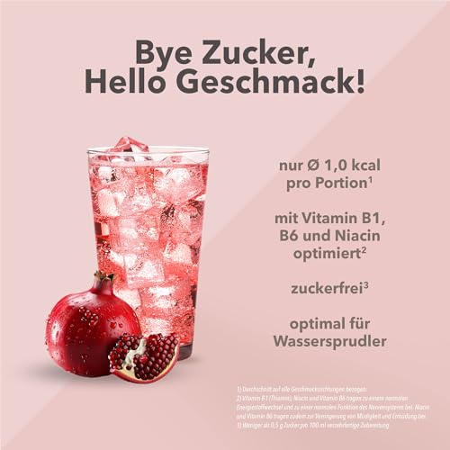 Best Body Nutrition Vital Drink ZEROP® - Granatapfel-Cranberry, Original Getränkekonzentrat - Sirup - zuckerfrei, 1:80 ergibt 80 Liter Fertiggetränk, 1000 ml
