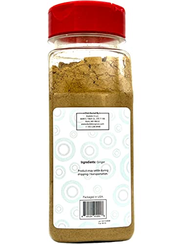Ground Ginger Powder - 6 Oz - Non Gmo, Kosher, Halal, And Gluten Free - Premium Quality Ginger - Dubble O Brand #TOP2