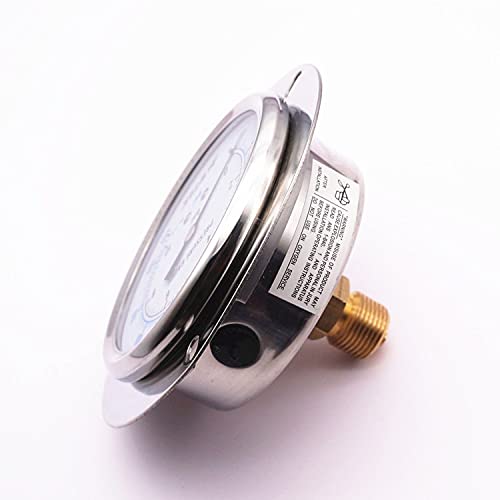 Manómetro Hidráulico Antichoque YN75ZT 10bar G3/8 Lleno de Aceite miniatura 4