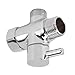 Brass 3 Way Water Diverter, Brass Shower Arm Diverter Valve Water Separator 3 Way Universal Bathroom System Component Replacement Part