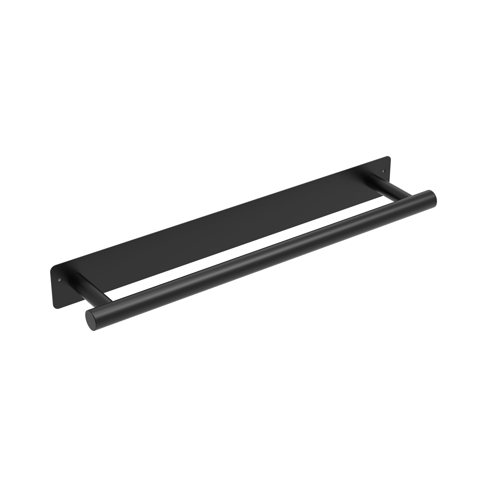 Ibergrif M34456B Towel Racks Adhesive 40 cm, Two Installation Methods (Adhesive and Drilling), Towel Rail for Bathroom Towel Rails without Drilling, Stainless Steel, Black