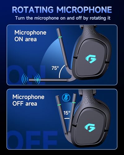 Image of AOC 2.4GHz Wireless Gaming Headsets for PS5, PC, Switch, 30H Battery