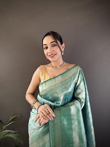 RV CREATION gold dharmavaram silk saree – image 3