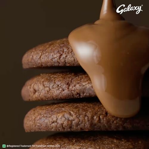 Image of Galaxy Cookie Crumble Chocolate Bar | Rich, Creamy & Crunchy | Loaded With Cookie Crumbles | 50g |Pack of 8