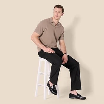 Essentials heren Klassieke pasvorm kreukbestendige stretch jurk Essentials heren Klassieke pasvorm kreukbestendige stretch jurk