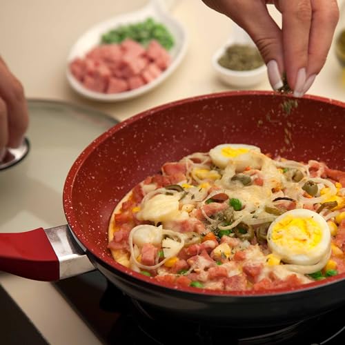 Panela Polishop Sauté Grand Vermelha 24cm | 24cm Vermelha