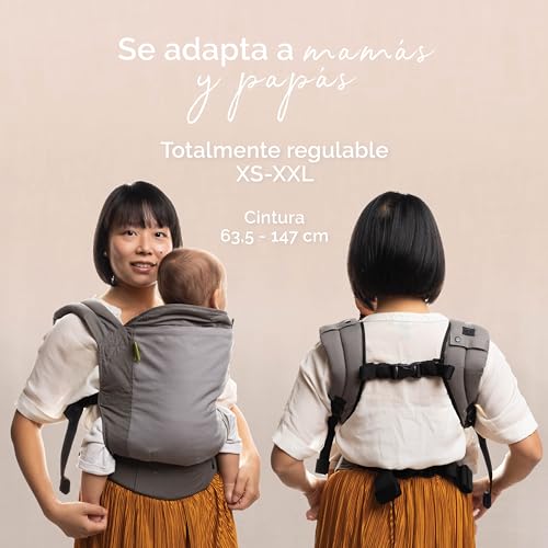 Boba Classic Mochila Portabebés, Porta Bebés Recién Nacidos y Niños Pequeños, Mochila de Porteo para Bebé 100% Algodón, Portabebés Ergonómico, Portabebés para Peques de 3-20 kg (Dusk) - imagen 7