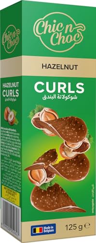 Chic n Choc Hazelnut Chocolate Curls 125 g