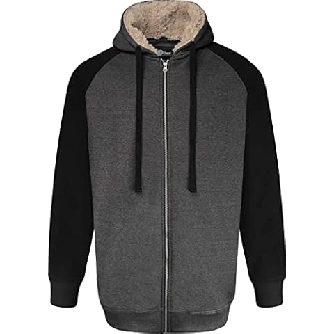 Uptheir Mens Everest Sherpa Lined Hoody - Grey - 8XL Cover