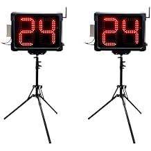 2 Units American Football Shot Clock with Tripod 25/40 Seconds One Console Control