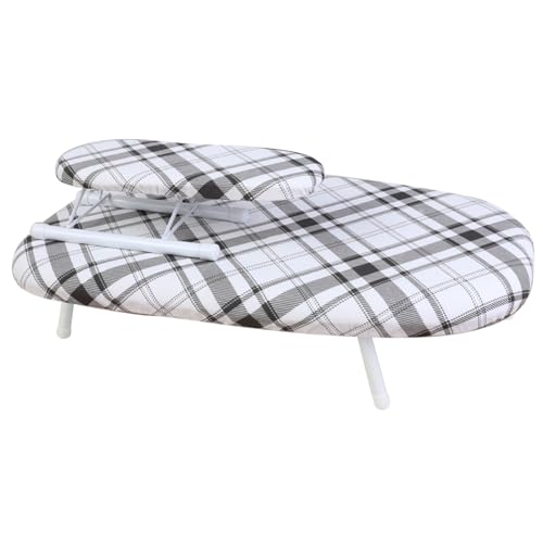 ISCBAFYX Compact Tabletop Ironing Board, Small Spaces, Foldable Ironing Board Small, Household Essentials Table top Ironing Board (Color : Brown, Size : Mobile sleeve irons)