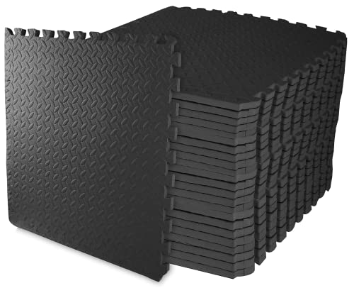 Produktfoto von Zumolama Sportmatte 60 cm x 60 cm Bodenschutzmatte Fitness Set [32 Stück], PuzzlemattenWeiche Schaumstoffmatte&hellip;