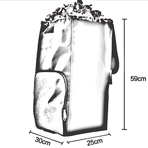 LDBDASA Leichte Klettern Treppen 6 Räder Einkaufen Trolley Haushalt Aluminiumlegierung Anhänger Faltbare Große Kapazität – Bild 4