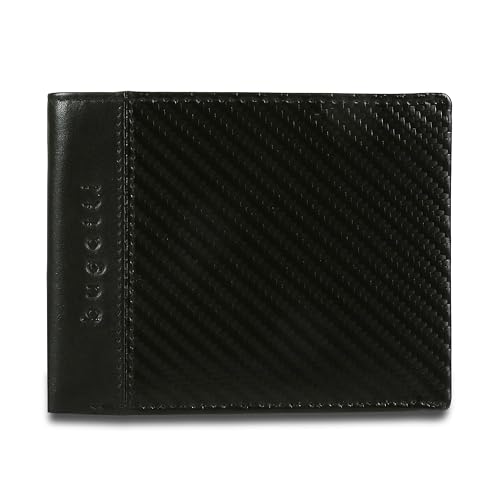 Portefeuille homme cuir noir Bugatti Comet pour le quotidien urbain