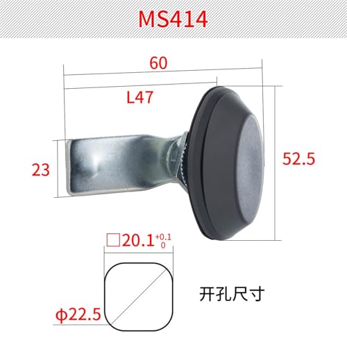 Serrure d'armoire MS414 boîte de distribution interrupteur à langue fer - 6