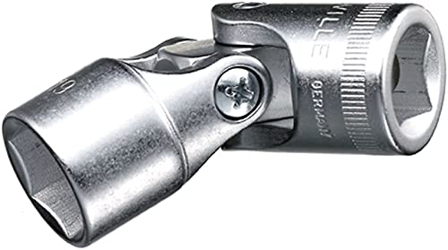 Stahlwille 03040010 53 Chrome Alloy Steel UNIFLEX Socket, 1/2 inch Drive, 10 mm Size, 70 mm Length