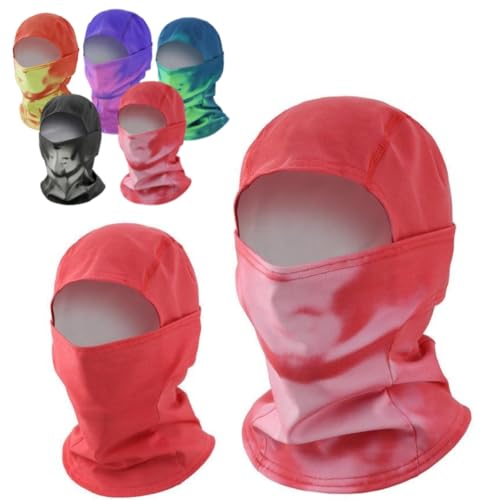 tkerinse Pasamontañas unisex reactivo al calor, térmico que cambia de color para esquí, envoltura completa de cara completa, pasamontañas elástico que cambia de color para invierno, esquí, senderismo