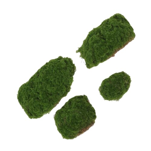 HOLIDYOYO Artificial Moss Rocks Preserved Green Moss for Miniature Gardens and Decorative Landscaping for Floral Arrangements and Home Decor