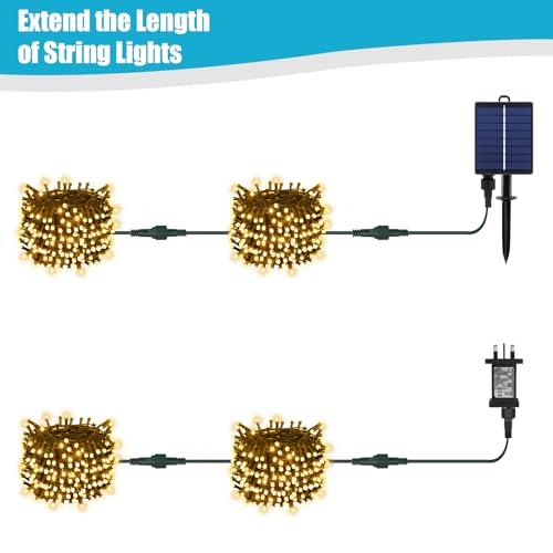 Extension Cable 5m/16.4ft, Dalugo 2 Pin IP65 Waterproof Outdoor Festoon Lights Extension Lead Wire for G40 Globe Lights, Solar Fairy Lights, Outdoor String Lights - Image 5