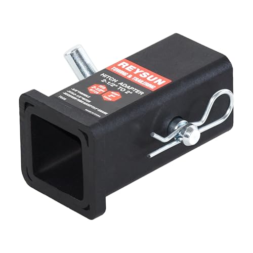Image of Trailer Hitch Adapter - 2.5 to 2 Inch, with Hitch Pin and Clip
